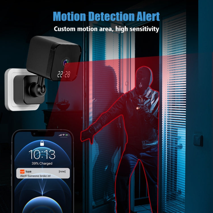 DP27 1080P Clock Plug Card WiFi Camera, Support Two-way Voice Intercom & Mobile Monitoring, US Plug, EU Plug DP27 1080P Clock Plug Card WiFi Camera, Support Two-way Voice Intercom & Mobile Monitoring, US Plug, EU Plug